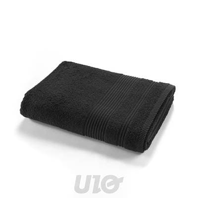 Douceur D Interieur Drap de douche Noir, 70 x 130 cm