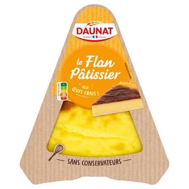 DAUNAT Flan pâtissier aux oeufs frais, 120g
