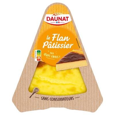 DAUNAT Flan pâtissier aux oeufs frais, 120g
