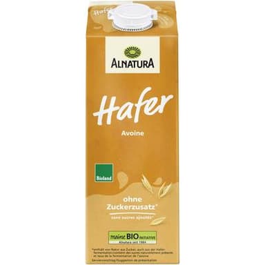 Alnatura Avoine non sucrée Boisson Végétale Bio, 1L