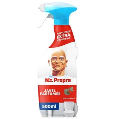 Mr Propre Spray multi-surfaces javel parfumée eucalyptus, 500ml