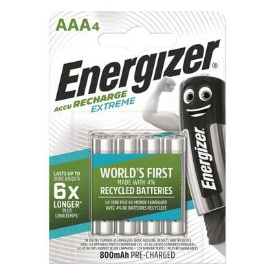 Energizer - 4 Piles HR03 / AAA Recheargeables Power plus 800 mAh