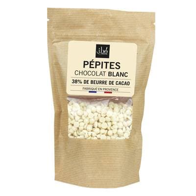 Ibo Pépites de chocolat blanc bio, 150g