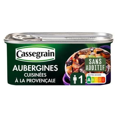 Cassegrain Aubergines cuisinées à la provençale, 185g