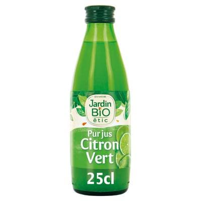 Jardin Bio Etic Pur jus de citron vert bio, 25cl