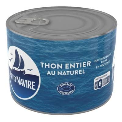 Petit Navire Thon Entier au Naturel Albacore, 280g