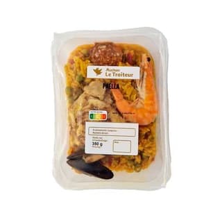 Auchan Le Traiteur Paëlla au Poulet et Fruits de Mer, 1 Part - 350g