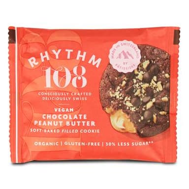 Rhythm 108 Cookie Chocolat Beurre de Cacahuete Bio, 50g