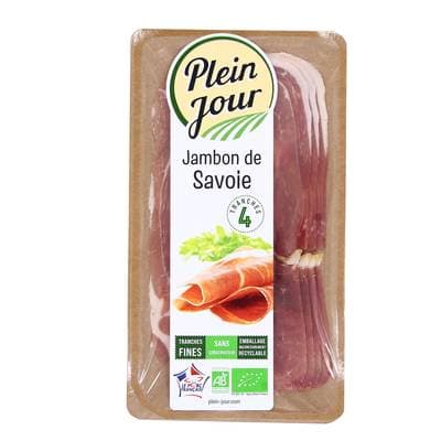 Plein Jour Jambon de Savoie Bio, 4 tranches - 70g
