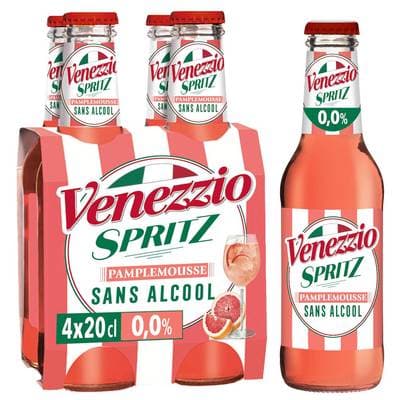 Venezzio Spritz pamplemousse sans alcool, 4x20cl