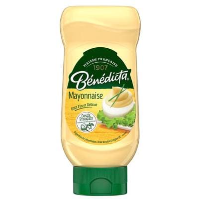 Bénédicta Mayonnaise en Flacon Souple Squeeze Top Down, 400g