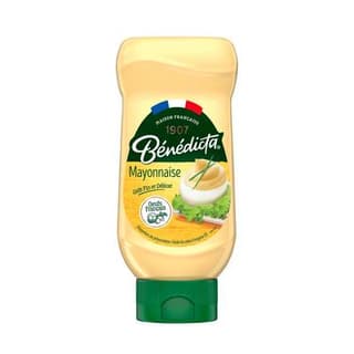 Bénédicta Mayonnaise en Flacon Souple Squeeze Top Down, 400g