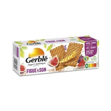 Gerblé Fibres 25 Biscuits figues et son -46% de sucres en moins, 210g