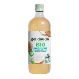 Super Flacon Gel douche BIO Coco recharge, recharge 1L