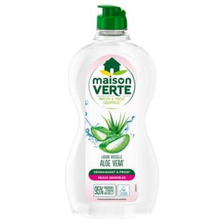 Maison Verte Liquide vaisselle a l'aloé vera peaux sensible, 500ml