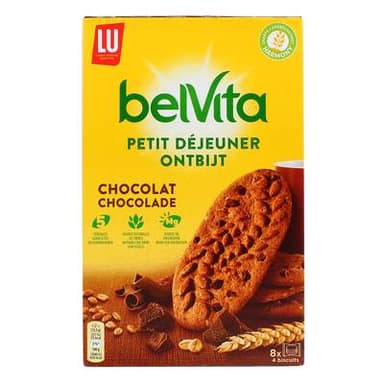 Belvita Biscuit Chocolat et Céréales - Petit déjeuner, 400g