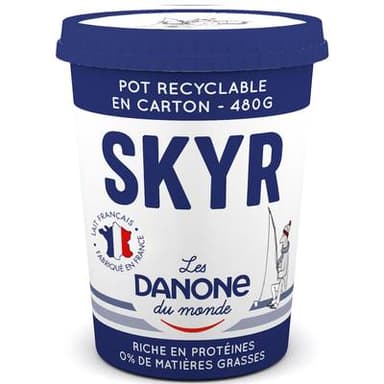 Les Danone Du Monde Skyr nature 0% mg, 480g