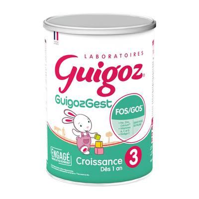  - Guigoz - Lait de Croissance Guigozgest 3 en Poudre Bébé Dès 12 mois