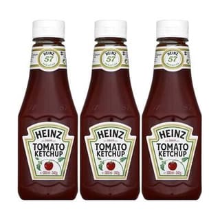 Heinz Tomato Ketchup en Flacon Souple Squeeze, Lot de 3x342g