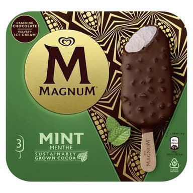 Magnum Bâtonnets Menthe, 3 bâtonnets - 234g