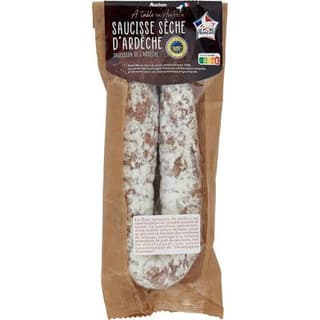 Auchan Terroir Saucisse Sèche d'Ardèche IGP, 250g
