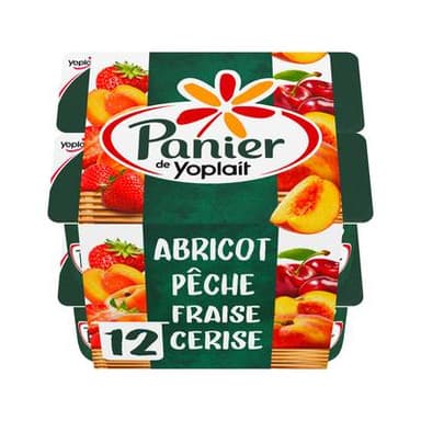 Panier de Yoplait Yaourts aux fruits panachés, 12x125g