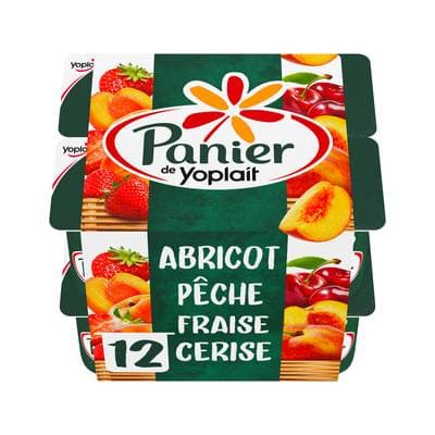 Panier de Yoplait Yaourts aux fruits panachés, 12x125g