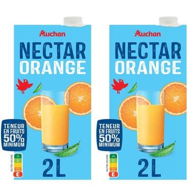 Auchan Nectar orange, Lot de 2x2L