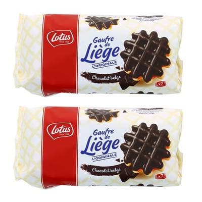 Lotus Gaufres de Liège au chocolat, Lot de 2x363g