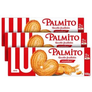 Lu Palmito, le lot de 3 paquets de 100g, 3x100g