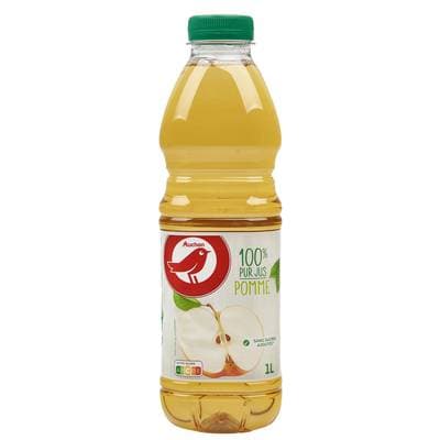 Auchan Pur jus de pomme sans sucres ajoutés, 1L