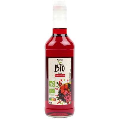Auchan BIO Sirop de grenadine bio, 50cl