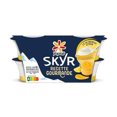 Yoplait Skyr sur lit de citron crémeux, 4x120g