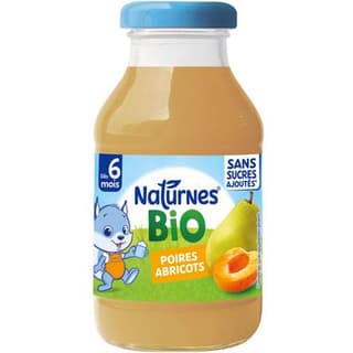 Naturnes® Poire Abricot Bio Boisson Bébé Dés 6 mois, 20cl