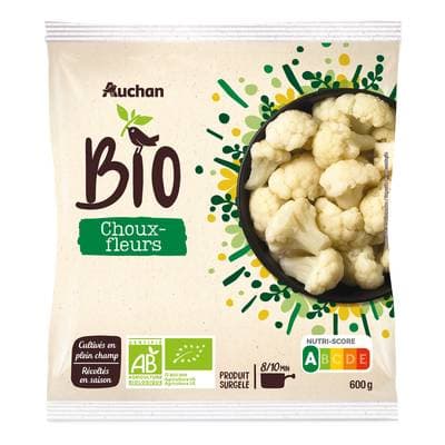 Auchan BIO Choux-fleurs bio, 600g