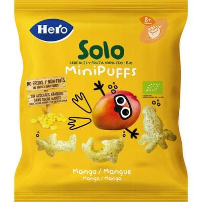 Hero Solo Snack Mini puff Mangue Bio Bébé Dès 8 mois, 18g