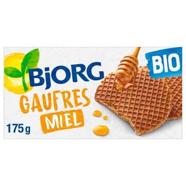 Bjorg Gaufres au miel Bio, 175g