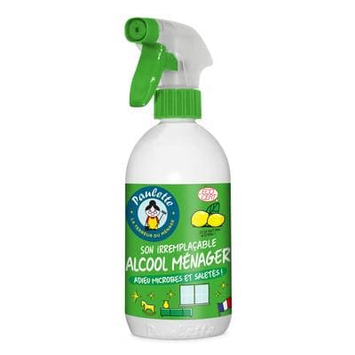 Paulette Spray Alcool ménager au citron, 500ml