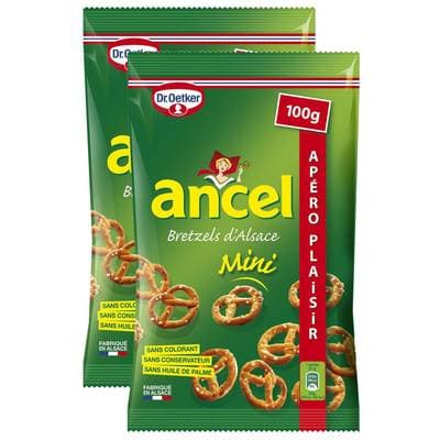 Ancel Mini Bretzels, Lot de 2x100g