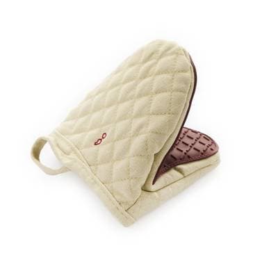 Point virgule Manique en silicone platine Vintage Maroon/Warm Beige, 1 pièce