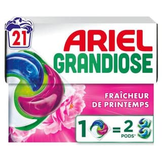 Ariel Lessive Capsules Pods Fraîcheur de Printemps, 21 capsules