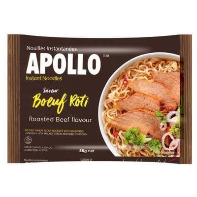 Apollo Soupe Nouilles instantanées Saveur Boeuf Rôti, 85g