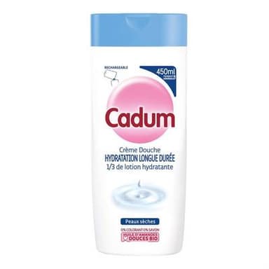 Cadum Crème de douche Hydratation Longue Durée, 250ml