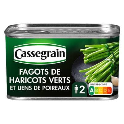 Cassegrain 5 Fagots haricot vert et liens de poireaux, 220g