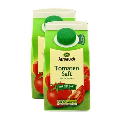 Alnatura Jus de tomate au sel marin bio, Lot de 2x50cl