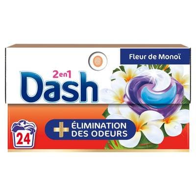 Dash Lessive Capsules 2en1, 24 capsules