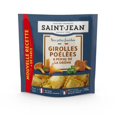 Saint Jean Raviolis Girolles Poêlées et Persil de la Drôme, 250g