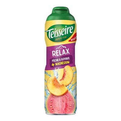 Teisseire Sirop relax pêche goyave magnésium, 60cl