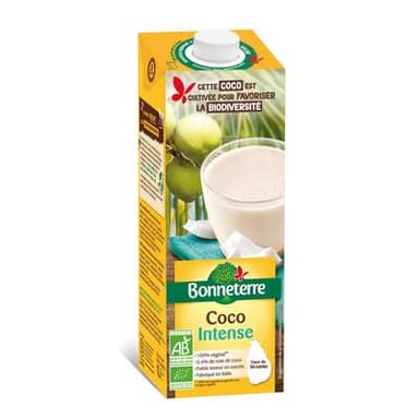 Bonneterre Boisson coco intense Bio, 1L