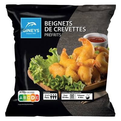 Gineys Beignets de crevettes préfrits, 400g